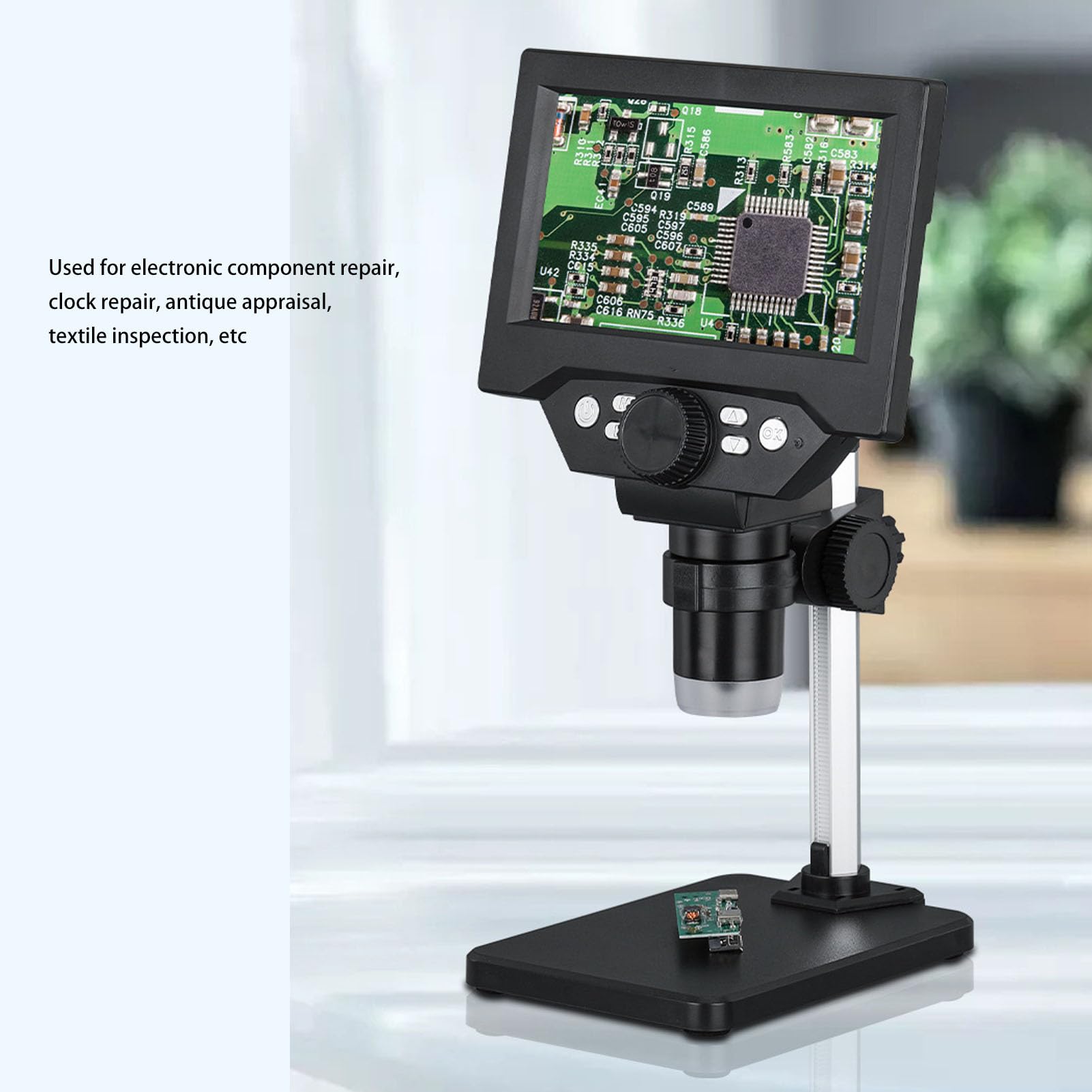 Jectse Mikroskop Cyfrowy, 1080p 1000x Electronic Microscope Every, 5,5 -calowe Mikroskopy Lutownicze z 8 światłami LED, do Naprawy Elektroniki dla Systemu OS X 11.0