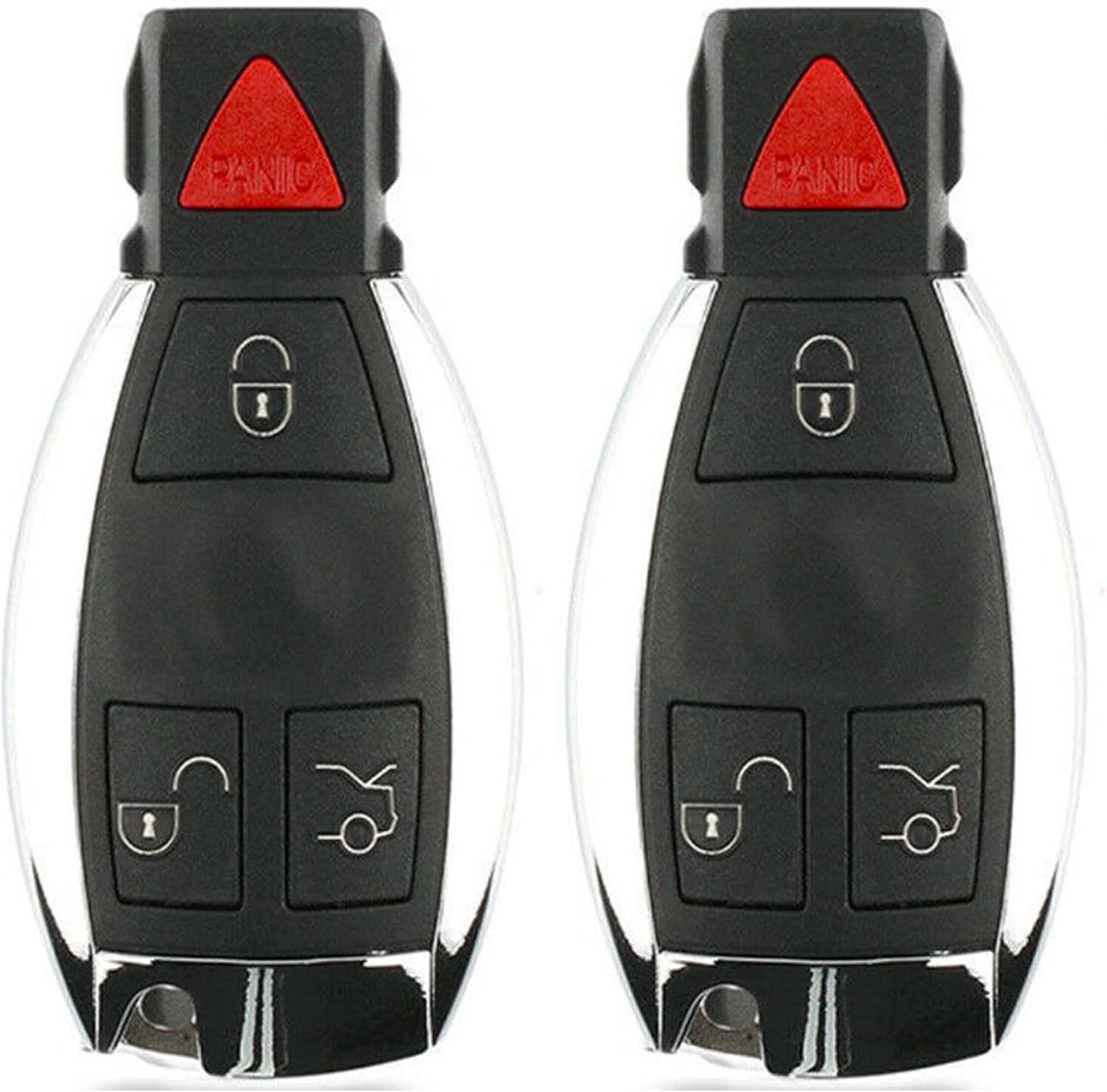 2x New Replacement Remote Key Fob Button Pad Compatible