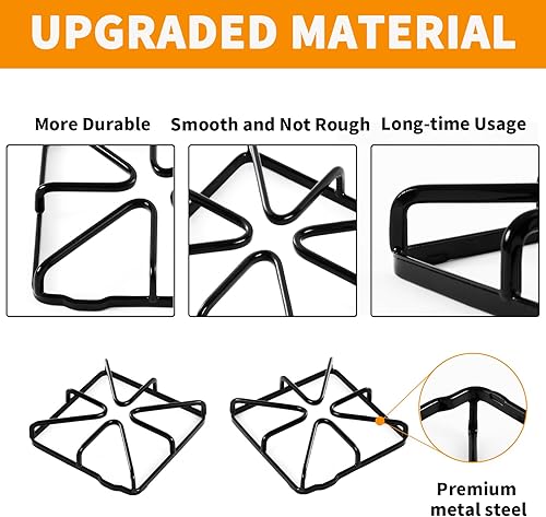 Miniatura 4 de WB31X20643 Grate Replacement Parts for GE Stove Parts Burner Grate GE Cooktop Parts Metal Steel Surface Grate Kenmore Hotpoint Gas Range Parts Stove