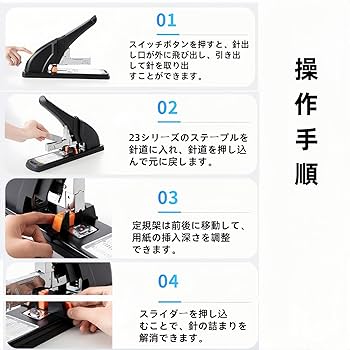 Amazon.co.jp: マックス 大型ホッチキス 12号針使用 50~150枚