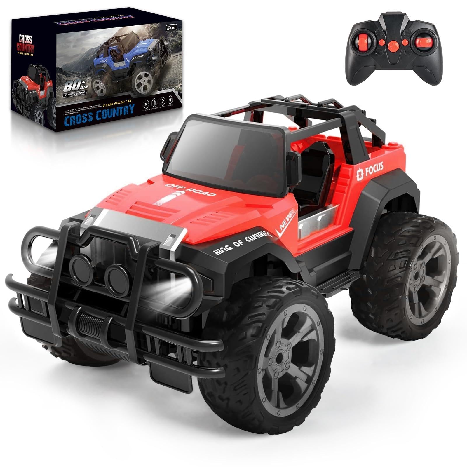 LEOPARD RCオフロードカー 充電式 Amazon.co.jp: Carox ラジコン オフロード 子供向け 人気 おもちゃ車