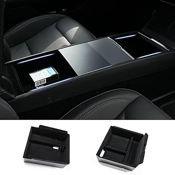 Amazon | Ywooon センターコンソールオーガナイザートレイ Tesla
