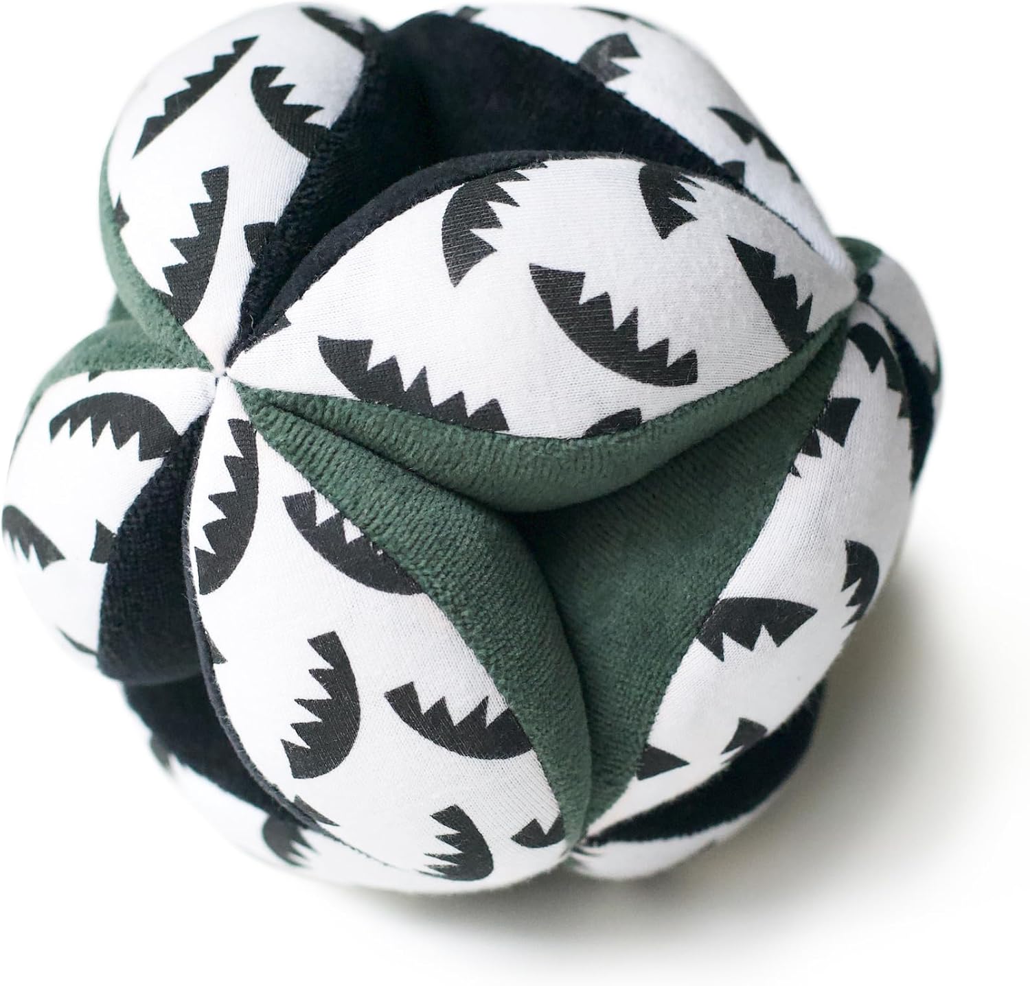 Wee Gallery Montessori Clutch Ball, Soft Cotton Visual Sensory Toys for Babies, Easy to Hold Baby Developmental Toy for Infant Play