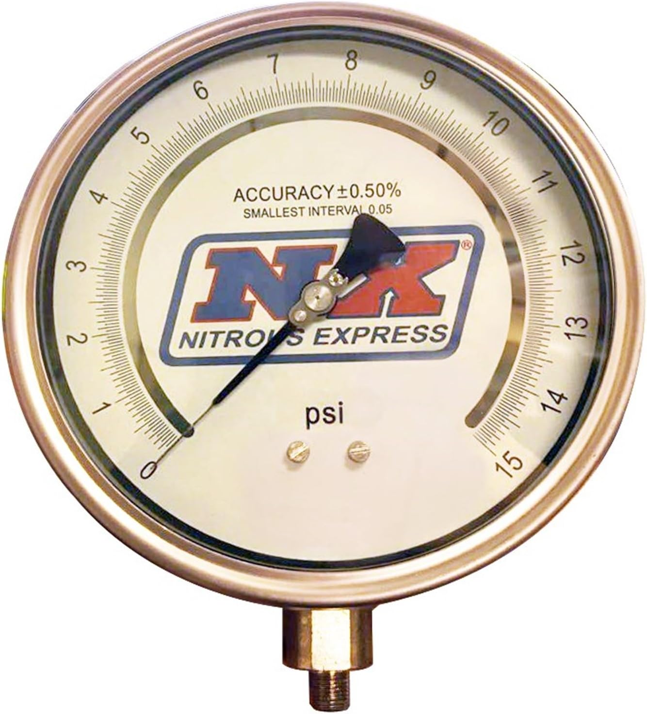 Nitrous Express 15530 6" Certified Fuel Pressure Gauge