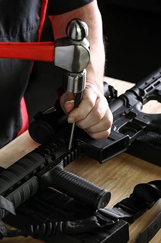 Miniatura 5 de ARES 10021 - Juego de perforadores de 9 piezas - Punzones de acero forjado duraderos con tratamiento térmico y caída con bolsa - Ideal para