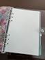Agenda A5 6 Anneaux Rechargeable 80 Pages - Cahier Avec Intercalaires, Pochette Zip Et Marque-Page, Idéal Pour Organisation Quotidienne