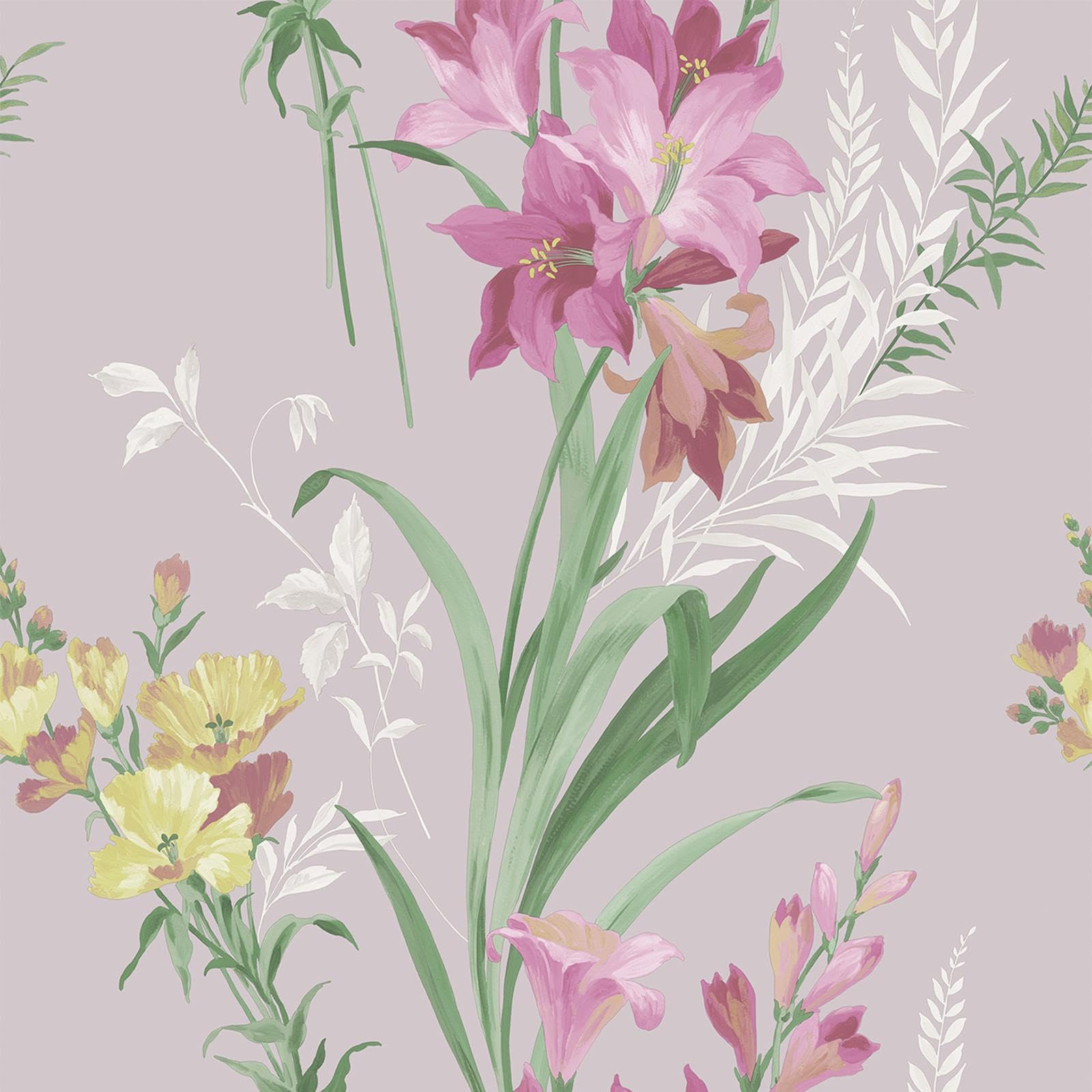 Belgravia Decor Thalia Floral Botanical Themed Wallpaper Perfect for Feature Walls Bedrooms Hallways Dining Areas Pink (767)