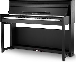 Classic Cantabile UP-1 SM E-Piano (88 Tasten, 3-fach Sensorik, Twinova-Piano Funktion, 22 Effekte, Dämpfersimulation, MP3-Recorder, Mic In, OLED Display, 40 hochwertige Sounds, 3 Pedale) schwarz