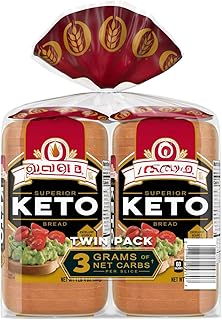 Superior Keto Bread 20 oz. 3 Net Carbs Per Serving pack of 2