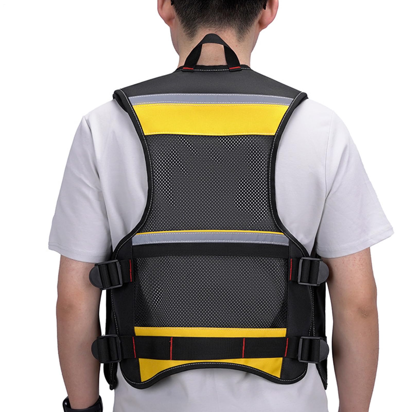 Gilet De Travail | Ceinture À Outils Multi-Poches Et Organisateur De Sécurité - Gilet À Outils Pour Électricien,Pour Mari Père Charpentier Construction Nettoyage Grill Mécanicien Anniversaire