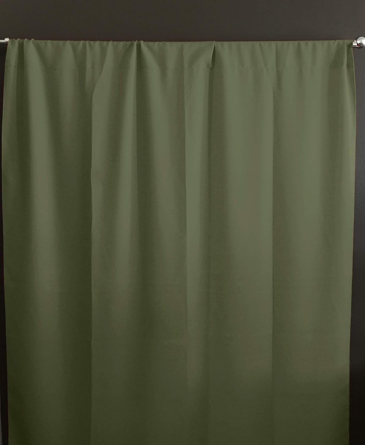 Zen Creative Designs Solid Poplin Curtain Backdrop Panel 58" Wide/Home Window Decor/Photo Studio Backdrop Panel 58" Wide (Red, 108" Tall)