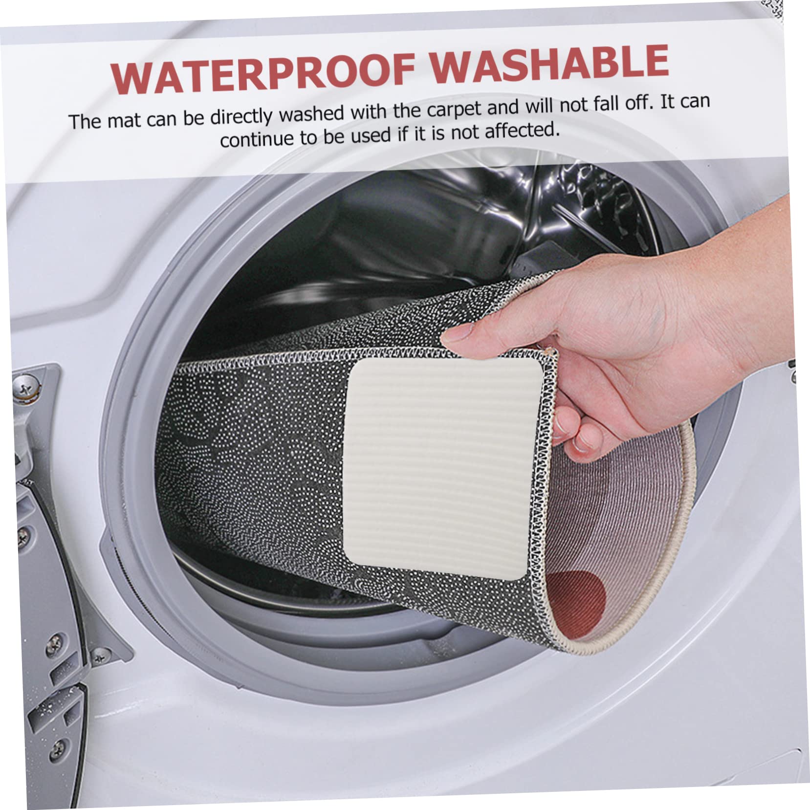 Alipis 16pièces Pads Antidérapants Auto-adhésifs pour Tapis Grippers pour Sols Durs Faciles à Installer Et Réutilisables