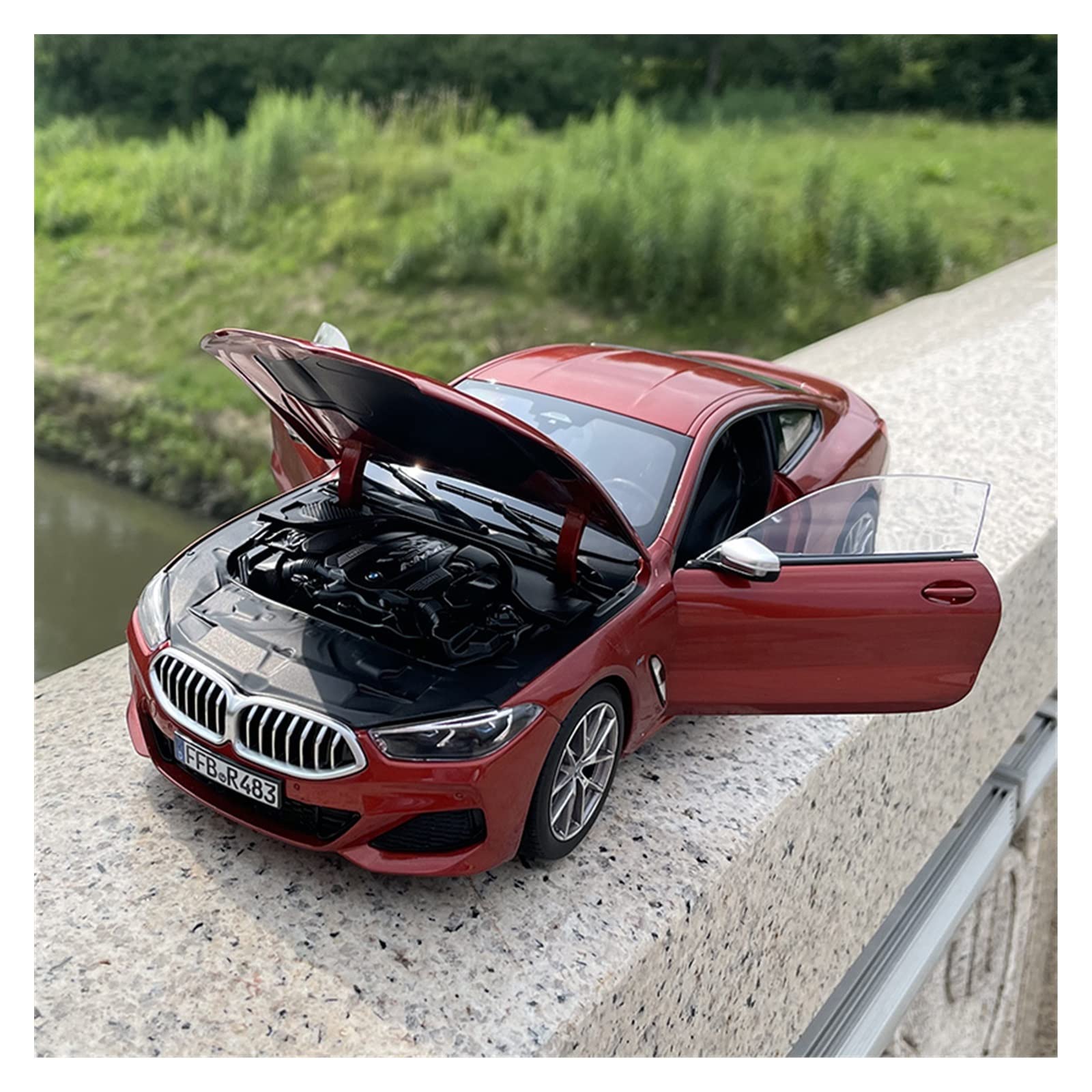 Amazon | ミニカー 1 18 BMW 850i オレンジ合金ダイカスト静的モデル 