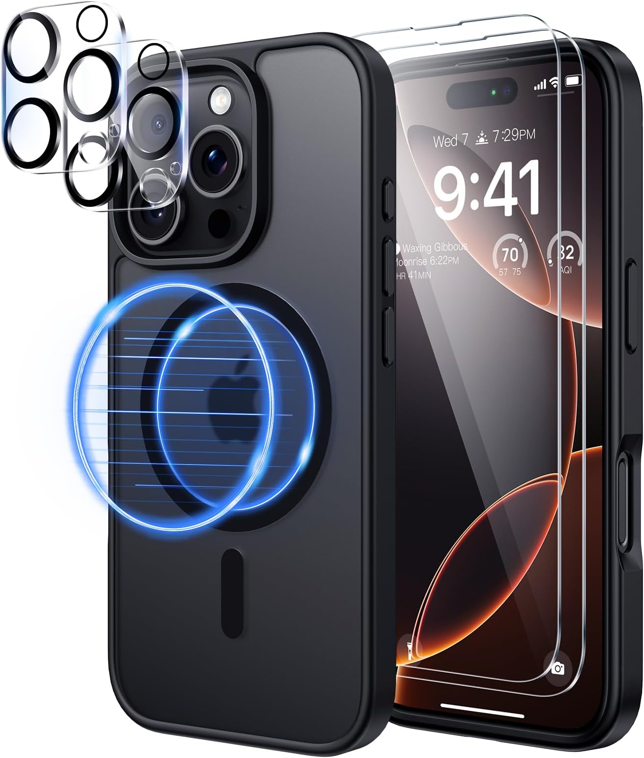 Seacoso Agnetic IPhone 15 Pro Ax Case With Privacy Screen Protector - View #4