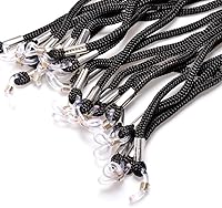 Vista 3 de 20 Pcs Black Sunglasses Strap Holder Adjustable Eyeglass Lanyard Rope Eyewear Retainer Cord Glasses Neck Strap String