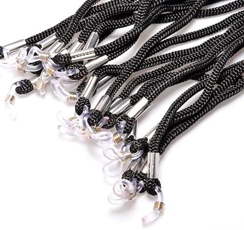 Miniatura 3 de 20 Pcs Black Sunglasses Strap Holder Adjustable Eyeglass Lanyard Rope Eyewear Retainer Cord Glasses Neck Strap String