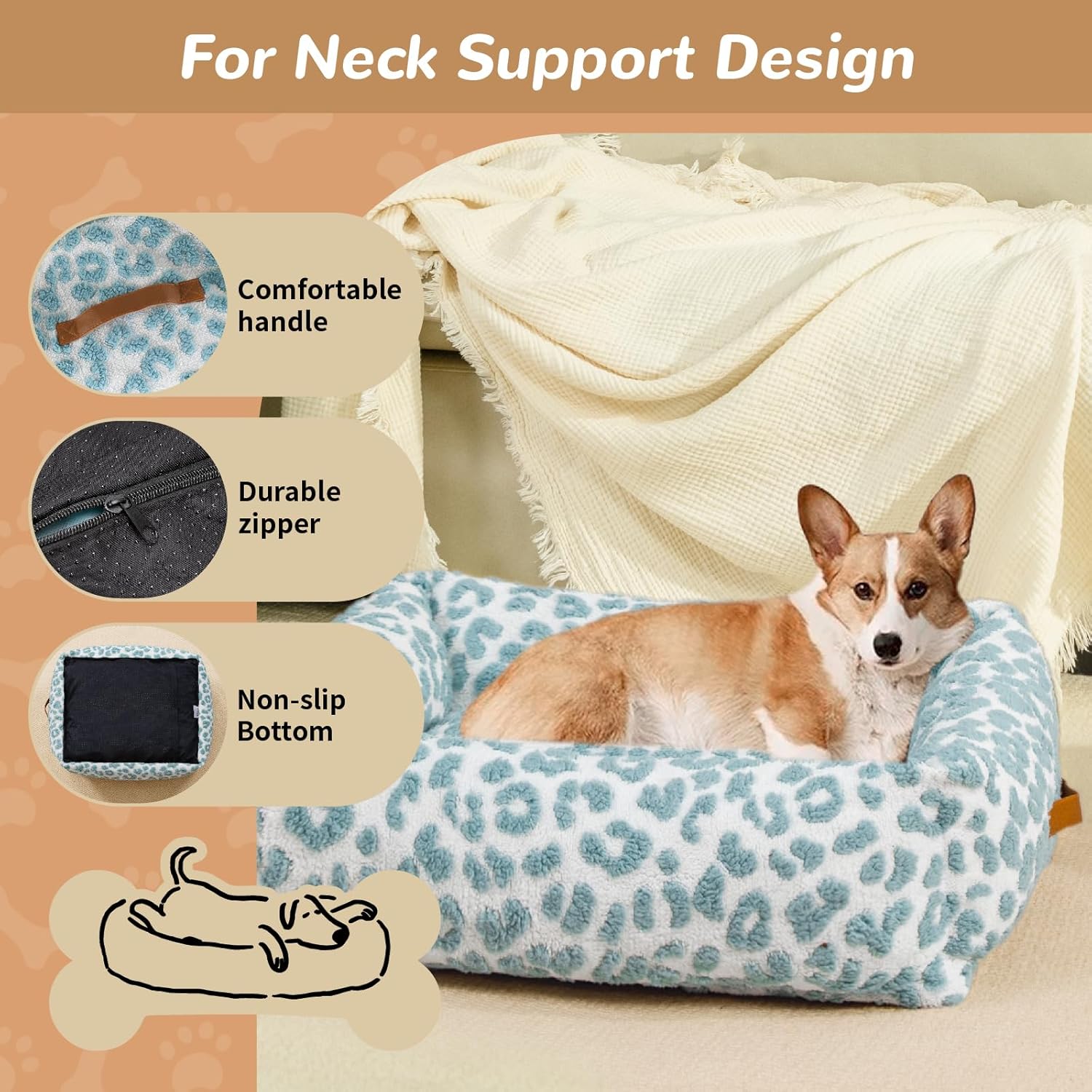 Ultimate Comfort: Review of the Leopard Cute Dog Bed for Medium and Small Dogs