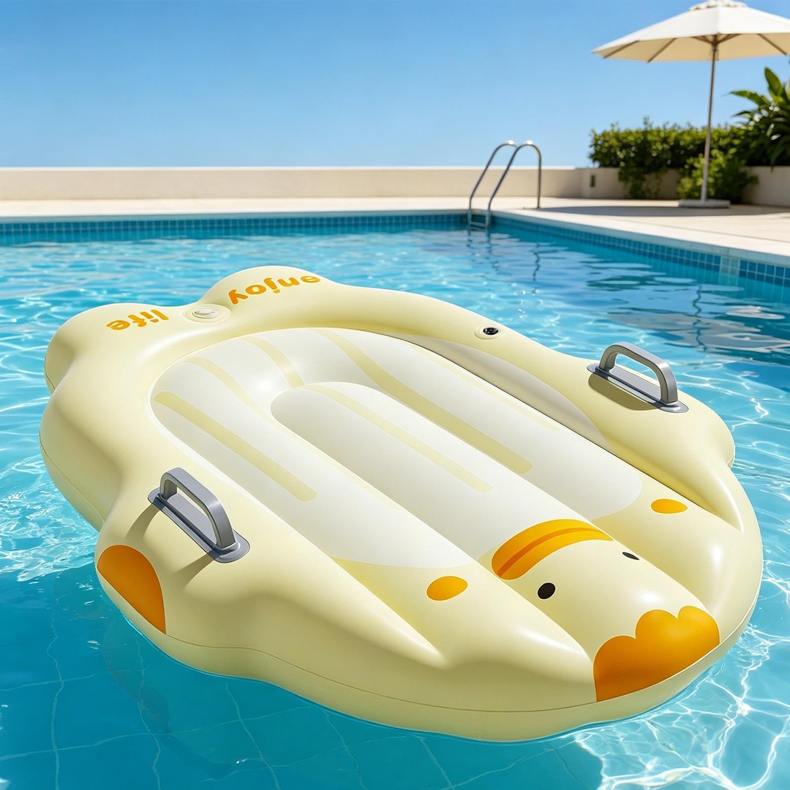 Tavola galleggiante gonfiabile per bambini, 100 cm x 70 cm | Tavola d'acqua galleggiante per bambini, ragazze, adolescenti, estate, laghetto, mare, giardino e