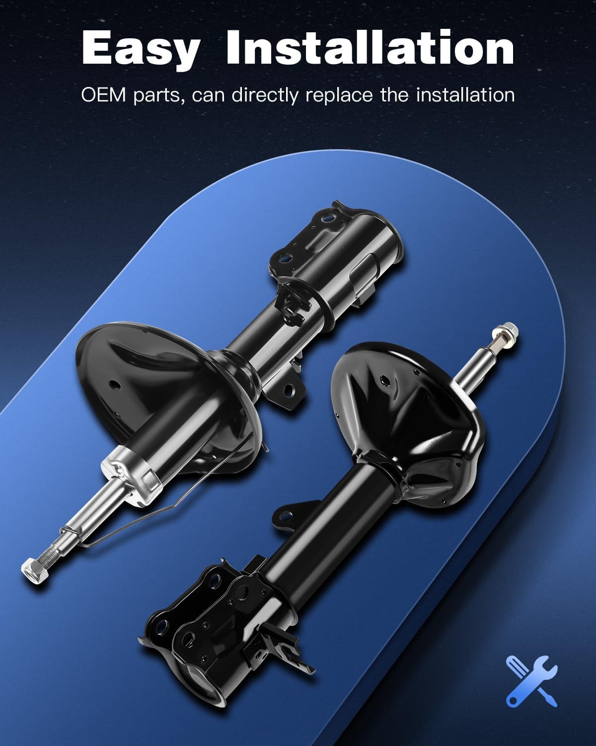 ECCPP shock Struts shock absorbers for 2004-2009 for Kia Spectra,2005-2009 for Kia Spectra5 shock Struts for 333490 333491 333492 333493 Front and Rear shocks