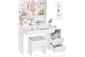 ANWBROAD Makeup Vanity Desk: Illuminate Your Beauty, starting at $100