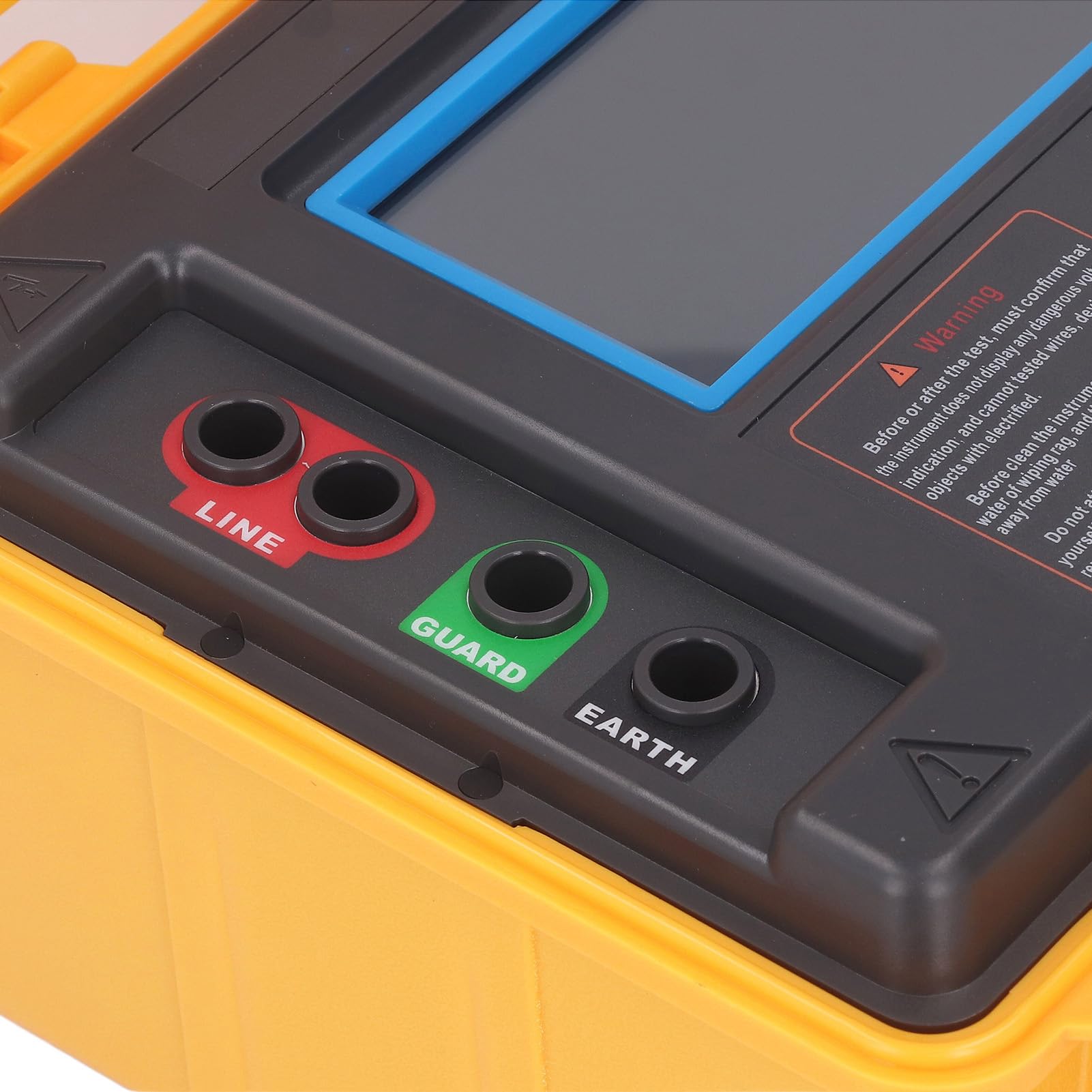Tester de Resistencia a Aislamiento Digital, Medidor de Megaohm de 0.005m Ω-10.0t Ω, Multímetro Digital Preciso para Pruebas de Voltaje, Caja a Prueba de Agua, Construida en 5200 MAh Batería