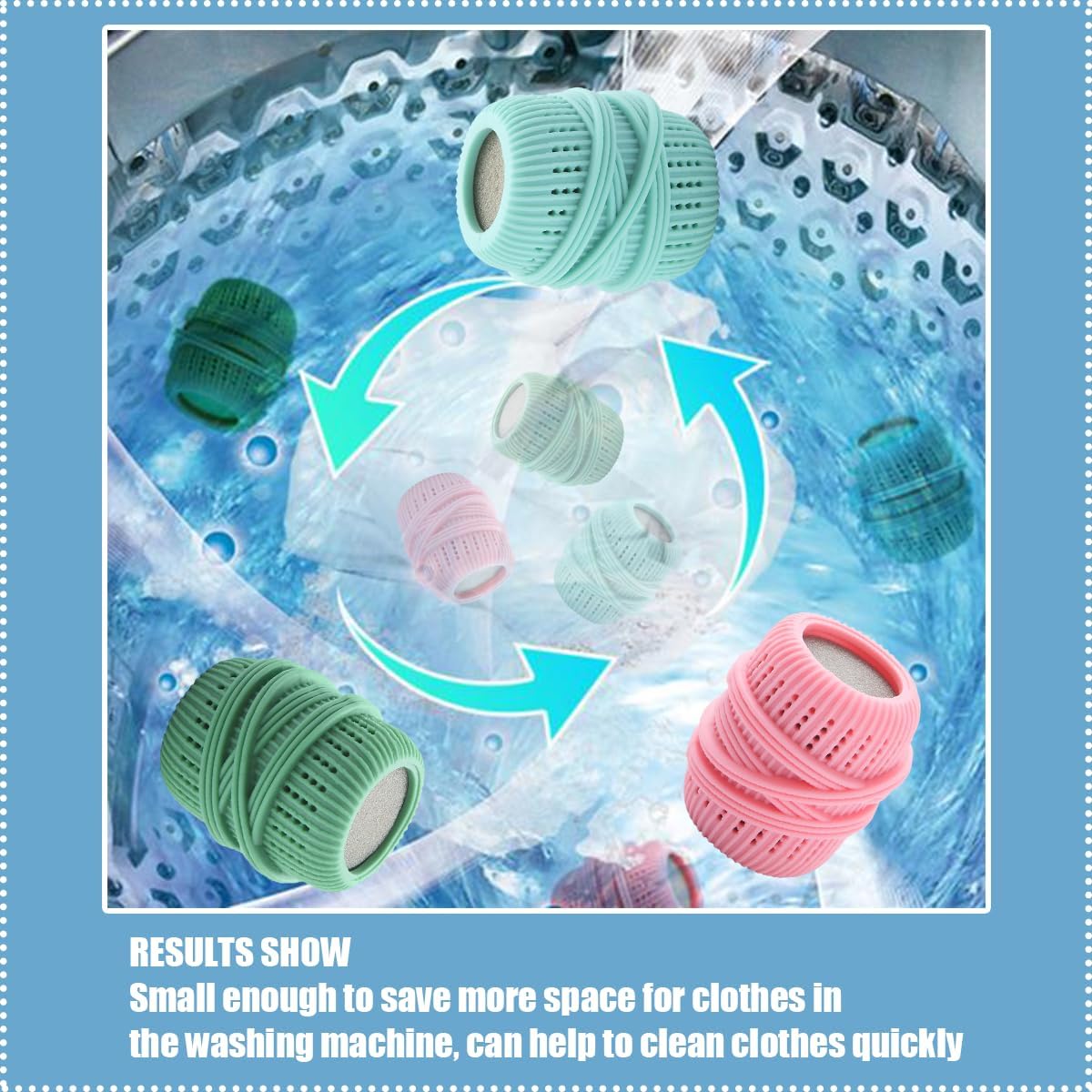 3 Pcs Reusable Fabric Softener Dispenser Balls Laundry Dryer Balls Washing Machine Refillable Ball Substitute Softening Static Removal Household Cleaning Tools
