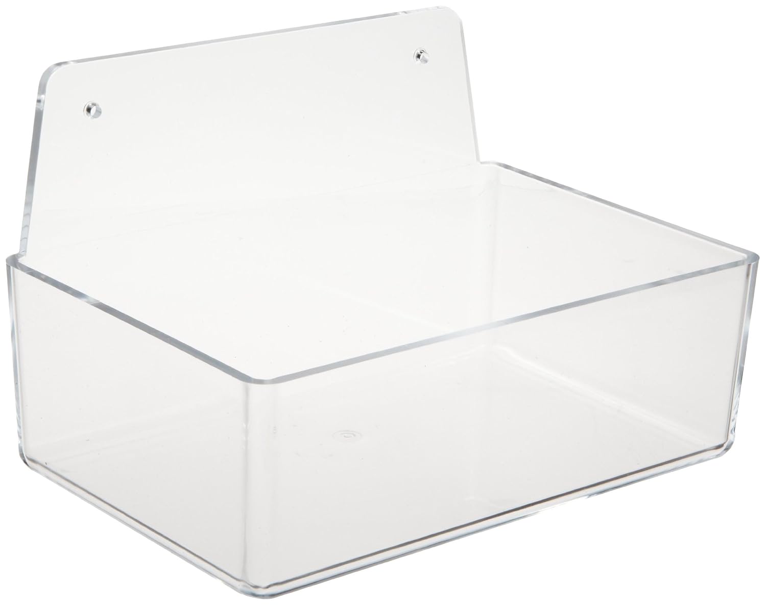 Brady PD205A 3" Height, 9" Width, 6" Depth, Acrylic, Clear Dispenser Tray Without Lid, With 6" Height, Backplate