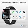 Reloj inteligente para mujer, smartwatch HD de 1.85" compatible con iPhone/Samsung/Android (contesta/hace llamadas), rastreador de actividad física con más de 100 modos deportivos y monitor de frecuencia cardíaca/sueño/SpO2, resistente al agua IP68, con 2 correas 3