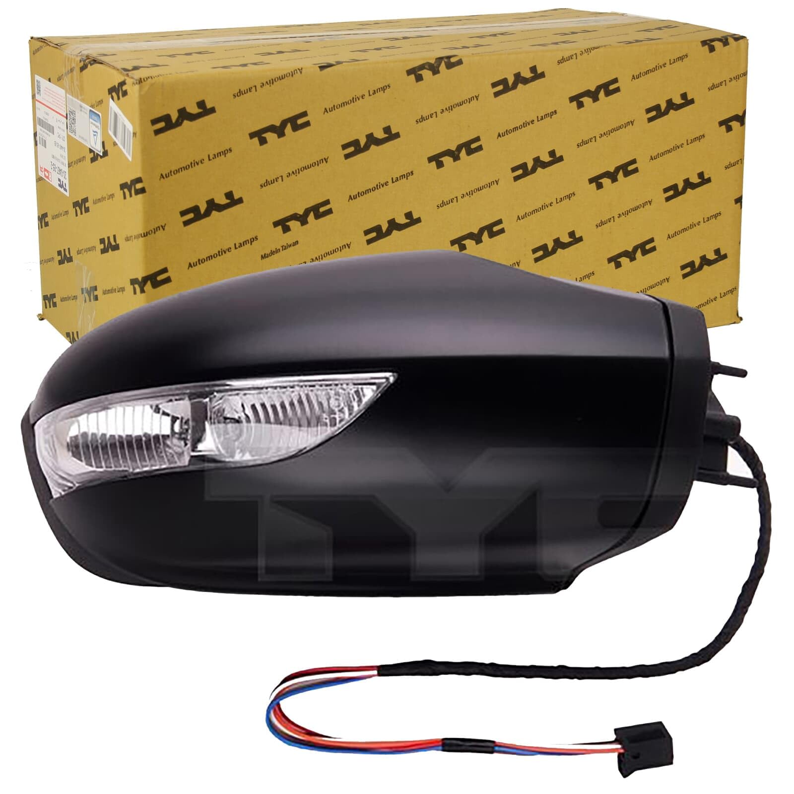 TYC 321-0091 Espejo retrovisor para ajuste elect. espejo asférico calefactable derecha