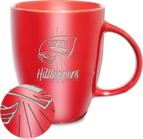 Vista 157 de Rico Industries NCAA - Taza de cerámica con grabado láser, 18 onzas, café y té