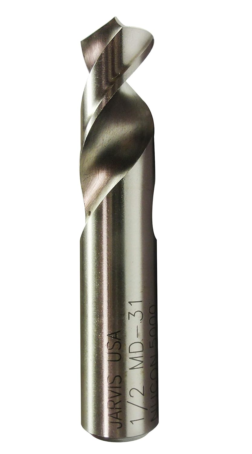 Jarvis NUCON Drill, Self-Centering Point, Designed for Aluminum, 2.64” Overall Length - Package of 12