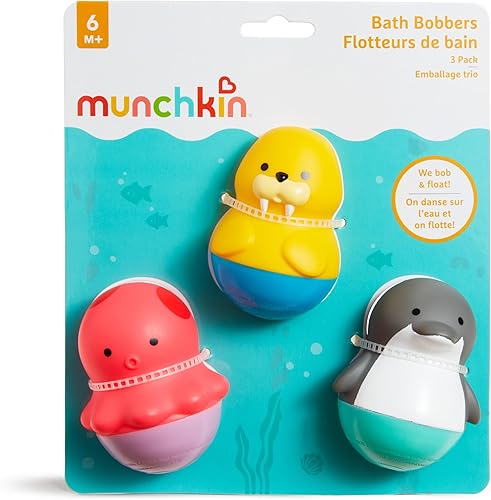 Miniatura 2 de Munchkin Bath Bobbers - Juguete de baño para bebés y niños pequeños, más de 6 meses, delfínmorsapulpo