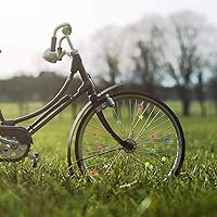 Vista 6 de YuCool Radios de rueda de bicicleta, 180 radios de bicicleta de estrellas coloridas, decoraciones de bicicleta, cuentas de radios de rueda