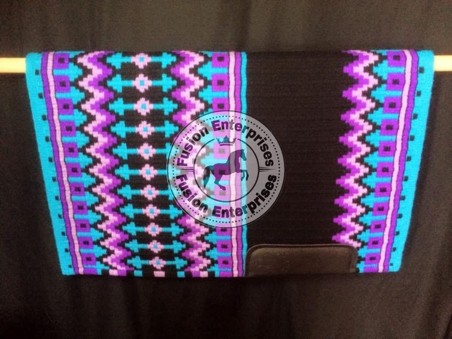 Handmade Western Show Saddle Blanket | Genuine New Zealand Wool Pad | Custom Equestrian Gear AM-485