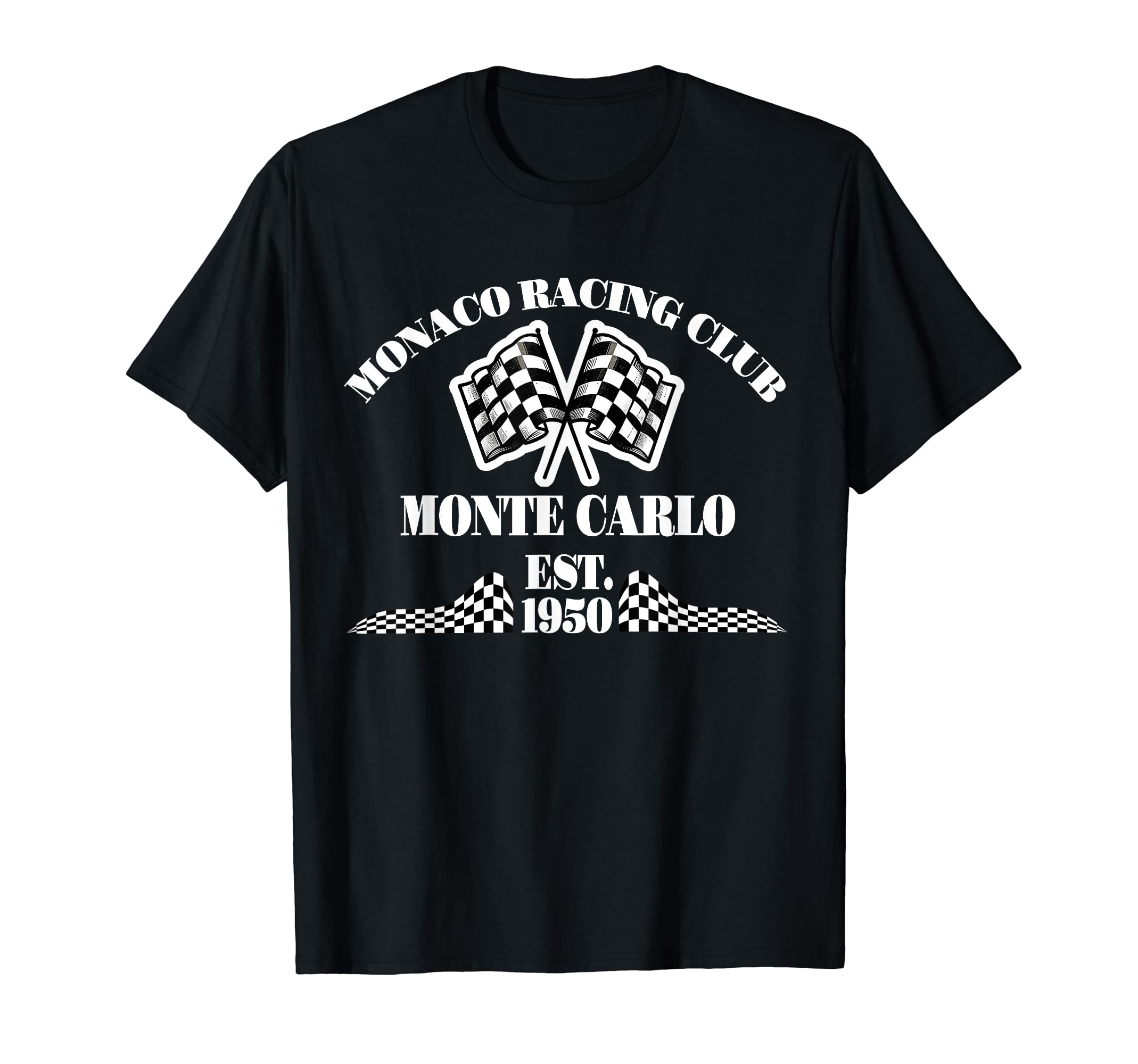 Monaco Racing Club 1950 Vintage Formula Racing Car Fan T-Shirt