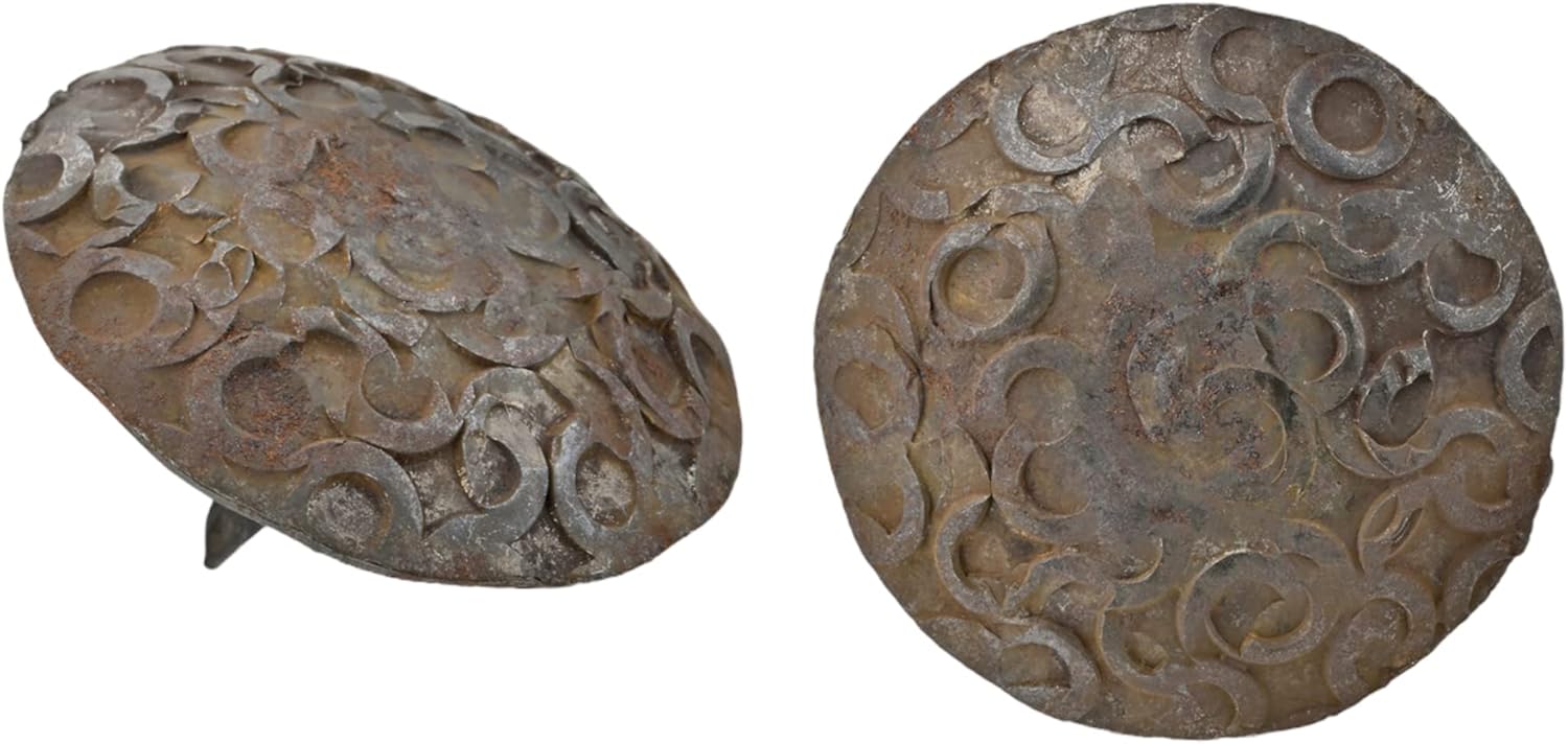 25 Pack 1.5" Large Round Head Clavos Decorative Nails – Sealed Unfinished – Handmade Rustic Round Fasteners for Farmhouse Shutter, Faux Wood, Barn Door, Shutters, and Gate – Ornamental Wood Accent