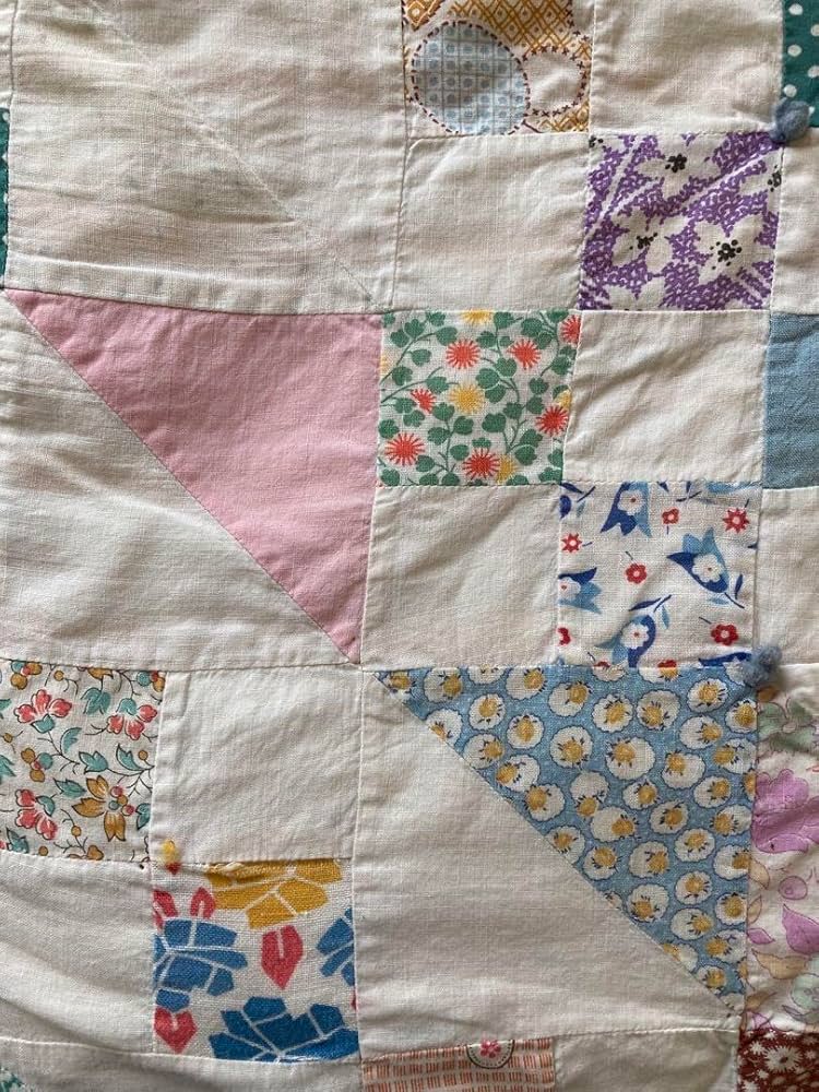 アンティークキルト✴︎フィードサック✴︎ヴィンテージ布 アンティークキルト ヴィンテージ布 フィードサック ヘキサゴン