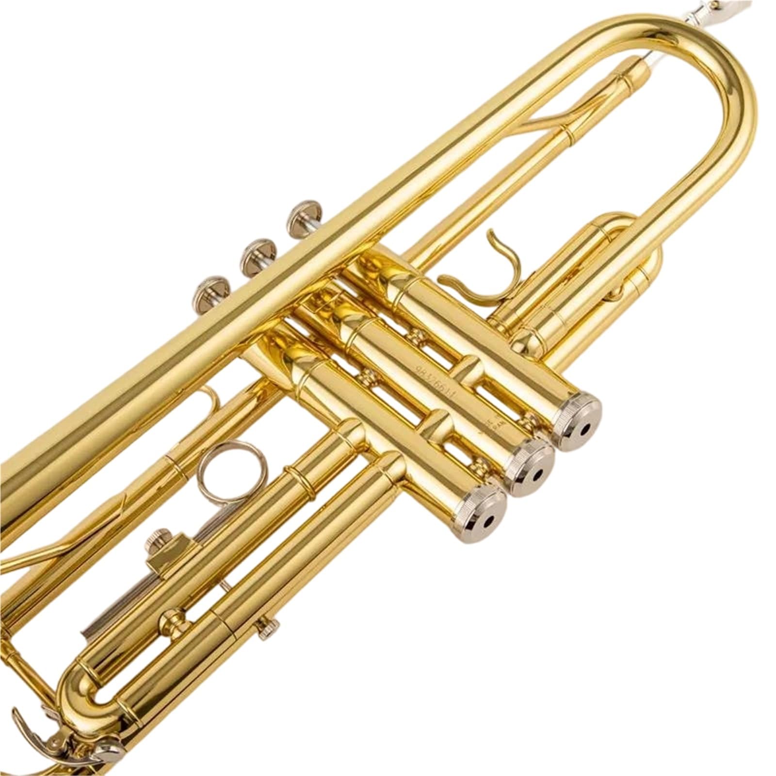 Trąbka Trąbka Bb B Flat Mosiądz Posrebrzany Profesjonalny Instrument Muzyczny Ze Skórzanym Etui