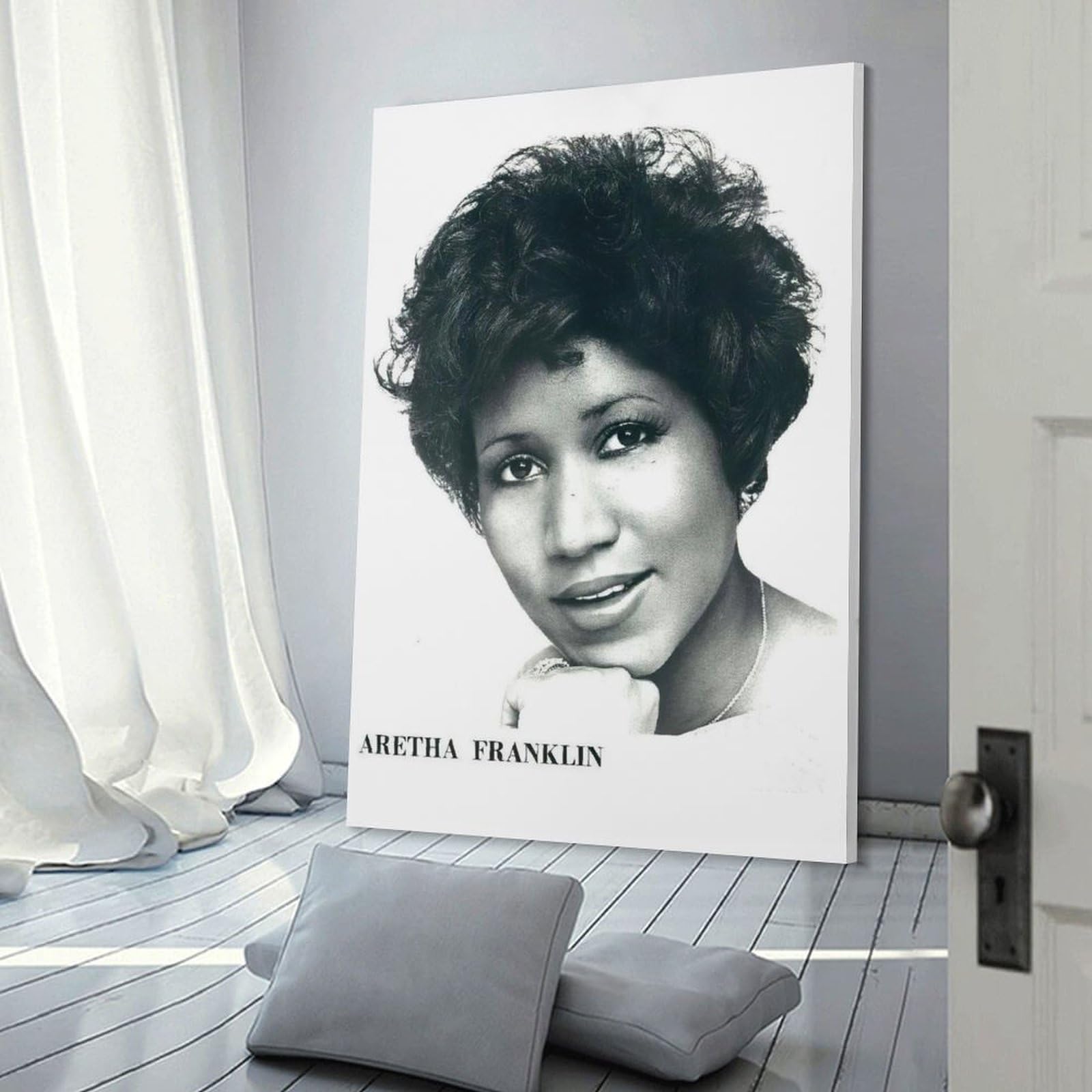 額装品/アレサ フランクリン/アート/ポスター/インテリア Amazon.co.jp: Aretha Franklin アレサ・フランクリン 歌手写真