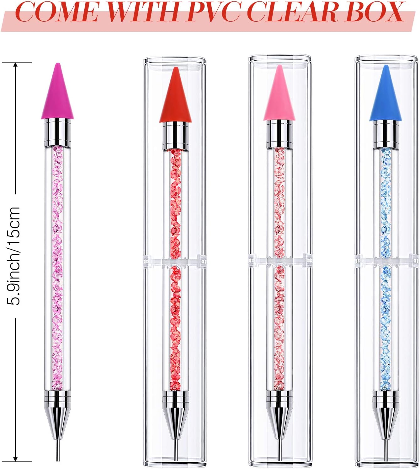 Pens Drill Self Stick Pens Painting Diamond Pieces 4 Painting Purple Pink Red Blue Manicure Cross Stitch Painting Crafts Diy Painting Diamond 5d For Heads Double With Pens Drill Adults Paint By Number Kits Hottest New