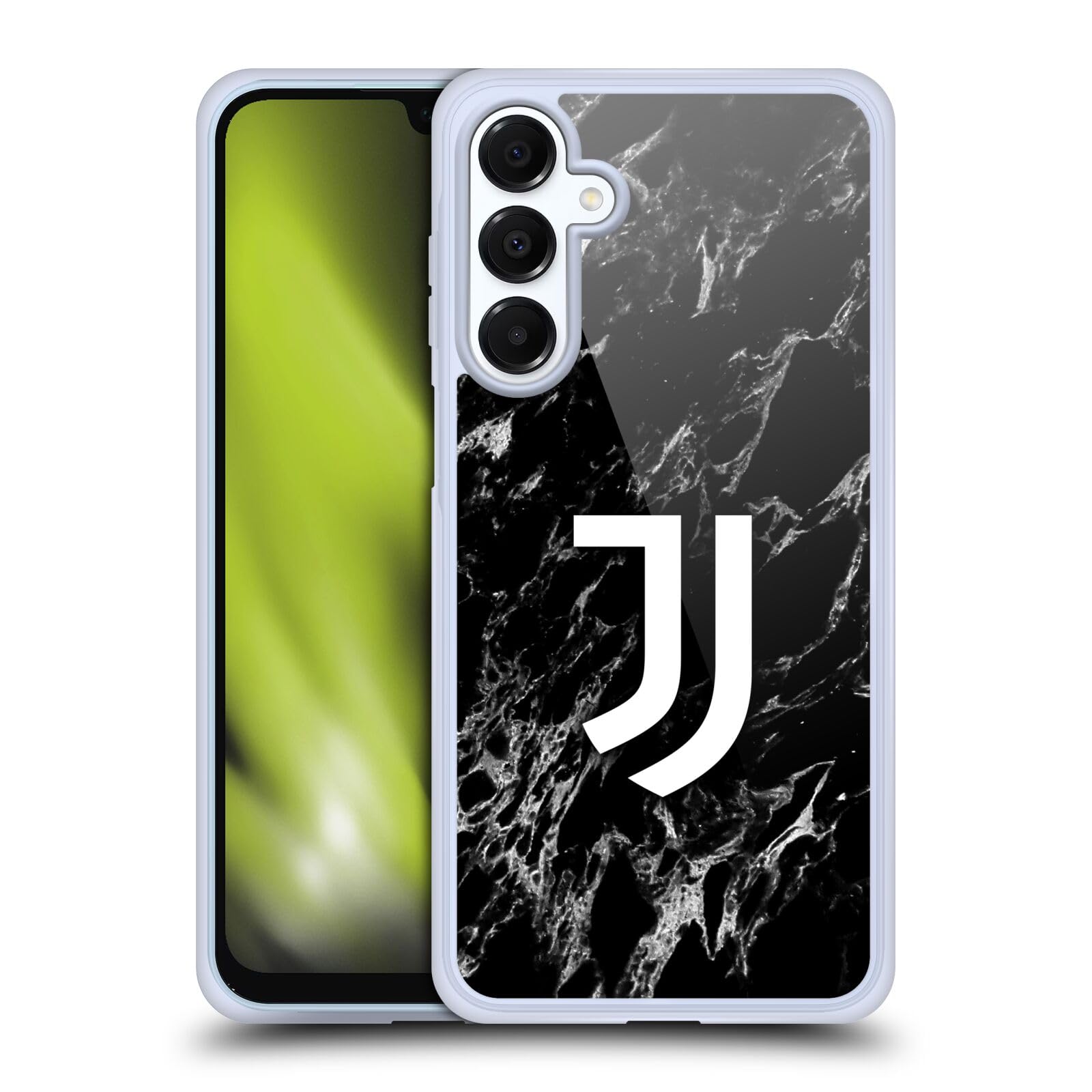 Head Case Designs Licenza Ufficiale Juventus Football Club Nero Marmoreo Custodia in Gel [Protezione di Grado Militare] Compatibile con Samsung Galaxy A16 5G E Compatibile con MagSafe