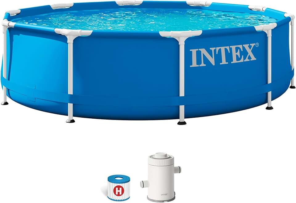 Piscina De Armação Metal Galvanizado 4.485l (bomba Filtro 220/240v) Intex