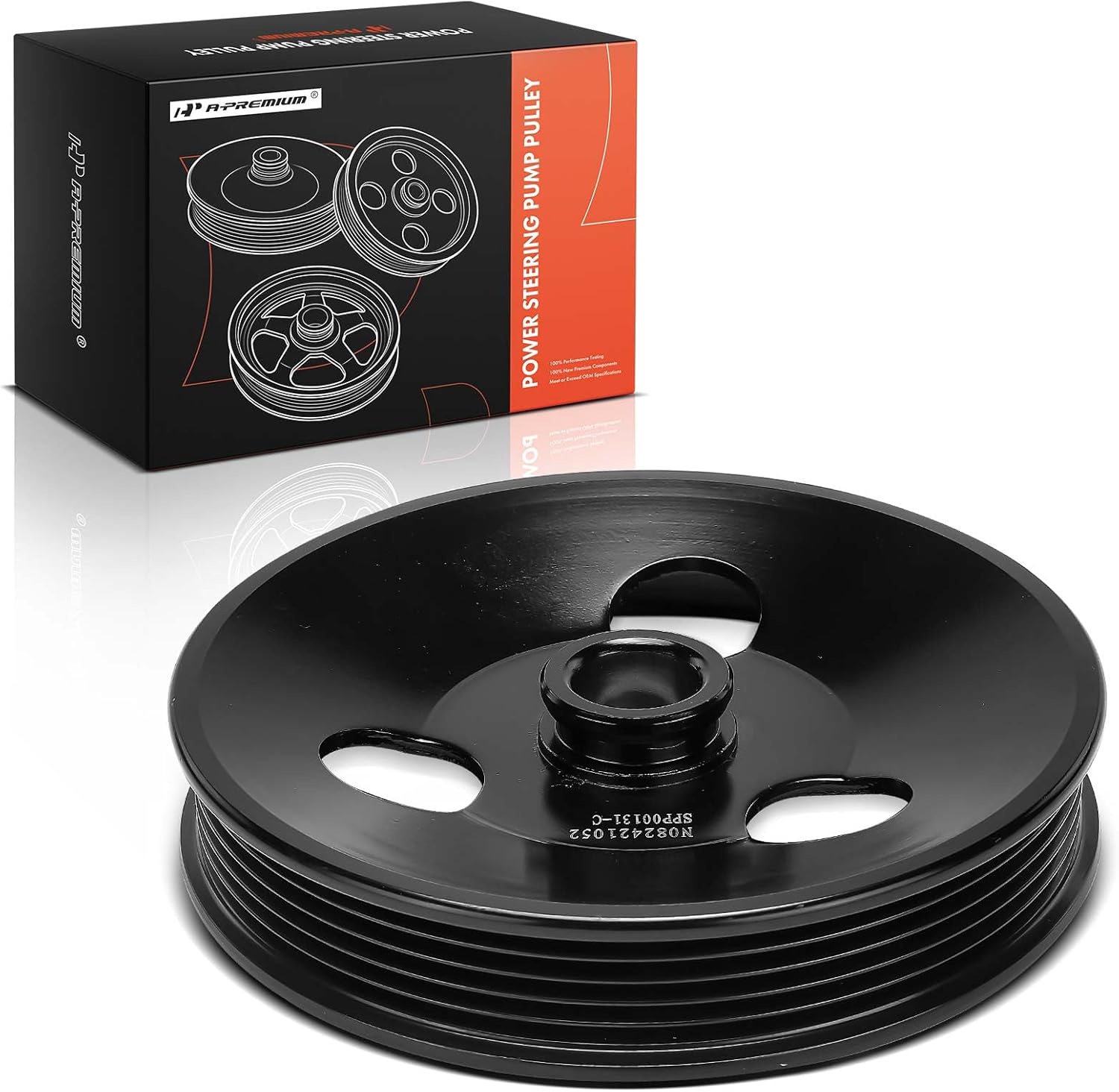 A-Premium Power Steering Pump Pulley Compatible with Buick Century 1993-1996 & Chevrolet Beretta 1995-1996, Cavalier 1992-2002, Corsica 1995-1996 & Oldsmobile Cutlass Ciera & Pontiac Sunfire, 2.2L