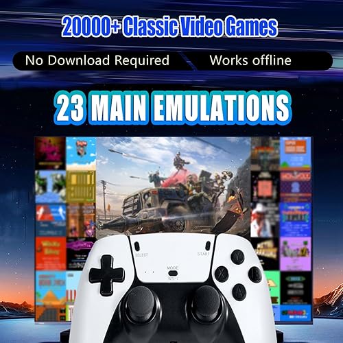 Miniatura 2 de Retro Gaming Console with 20000+ Classic Games - Dual Controllers, Plug & Play, 2 Players, HDMI Output, Family Entertainment System (63G)