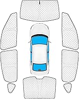 Vista 94 de KMF - Parasol de repuesto para parabrisas, cubierta para ventana lateral y trasera, cubierta protectora para visor, para campamento, bebé, bloqueo