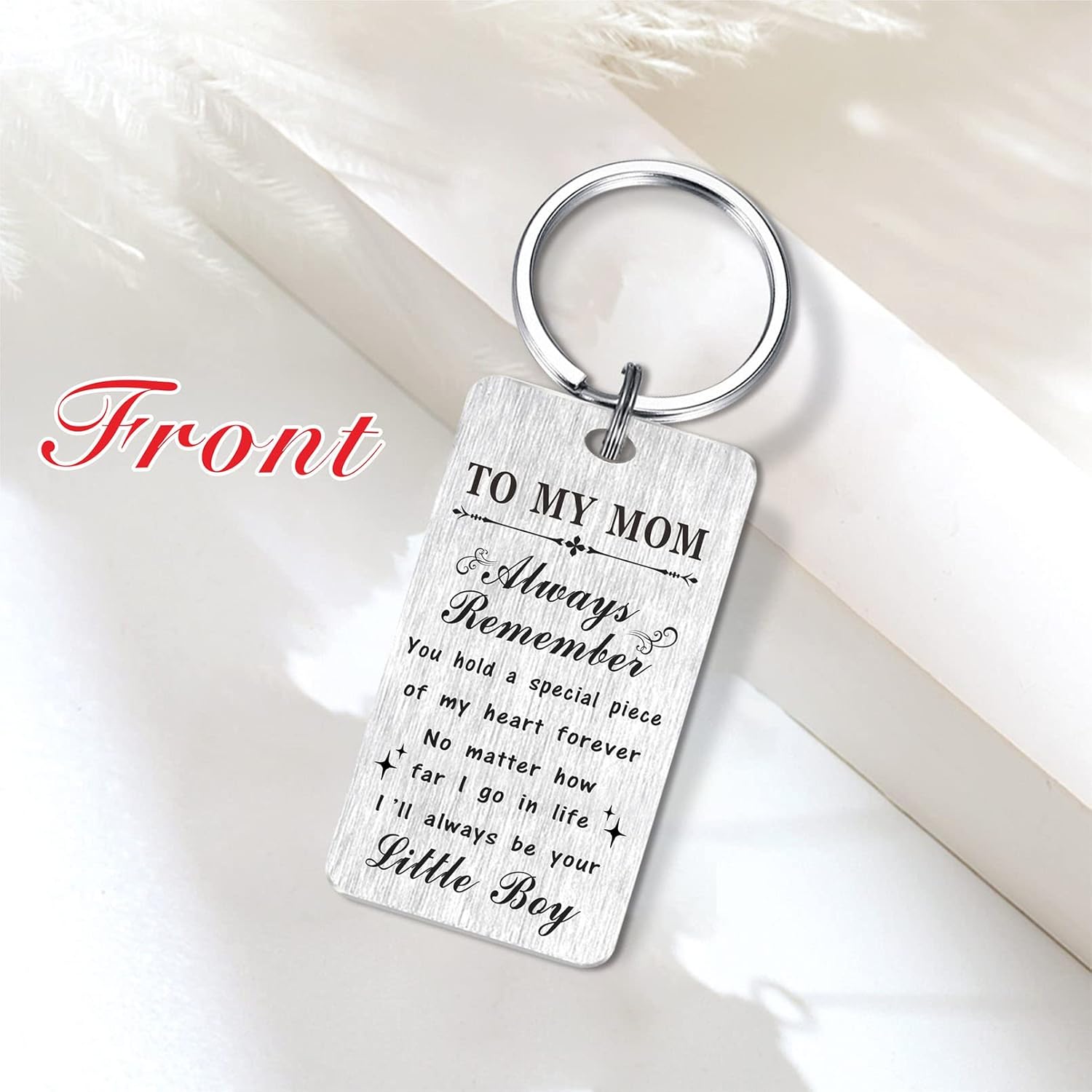 HYHYDHP Mom Christmas Keychain from Son - Mother Birthday Keychain from Son - I Love You Mon Presents - Image 3