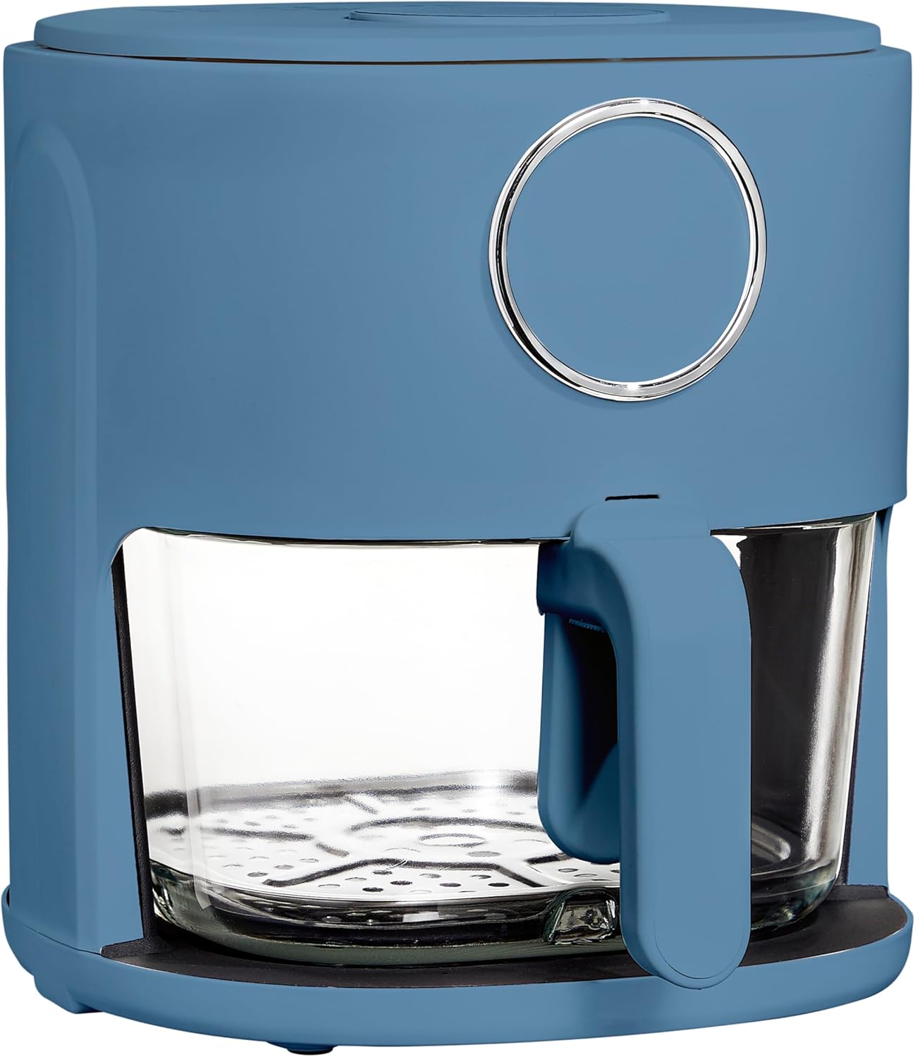 COOK WITH COLOR Colorful 1200W 4Qt Air Fryer: Glass Basket, Dishwasher Safe, 60min Timer, 6 Presets, Temp Control 175F-400F, 4 QT, Navy COOK WITH COLOR Colorful 1200W 4Qt Air Fryer: Glass Basket, Dishwasher Safe, 60min Timer, 6 Presets, Temp Control 175F-400F, 4 QT, Navy