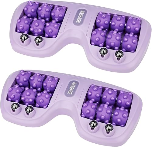 Rodillo de masaje de pies, alivio de la fascitis plantar con diseño de acupresión de garra de gato, herramienta de reflexología compacta portátil