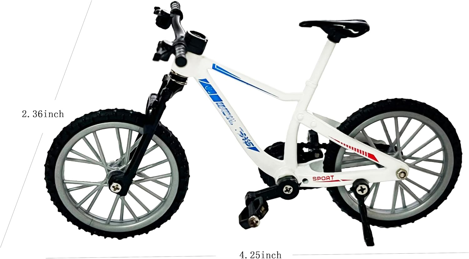 3-Pack Finger Bikes, 1:18 Mini BMX Metal-Body Bicycle Toys image 2