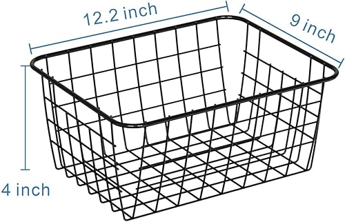 Miniatura 7 de iSPECLE Cestas de congelador para congelador vertical, paquete de 6 cubos organizadores pequeños para congelador de 13 pies cúbicos con asa, fácil